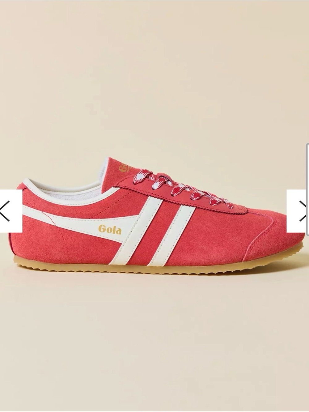 Gola Women's Coral Suede Sneakers with White Stripes - Picture 3 of 13